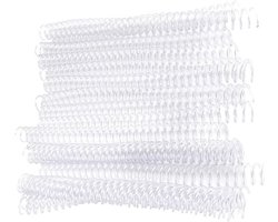 20 Stuks 30 Gaten Binding Ringen, Spiralen voor Losse Bladen, Transparante Plastic Spines voor A4 Papier, 11mm Dikte, Ideaal voor Documenten en Archivering
