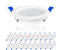 20 Stuks 9W Inbouwspot LED - Wit - 6000–6500K - IP44 - Inbouw armatuur