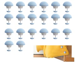 20 stuks Dekbedpinnen - Bed Sheet Holders - Quilt Clips - Dekbedovertrek Clips - Attachment Comforter - Quilt Fixing Clips - Om rommelige lakens te organiseren - Blauw