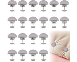 20 stuks Dekbedpinnen - Bed Sheet Holders - Quilt Clips - Dekbedovertrek Clips - Attachment Comforter - Quilt Fixing Clips - Om rommelige lakens te organiseren - Grijs