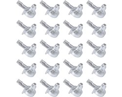 20 Stuks Draagpennen voor Planken, Geschikt voor IKEA Billy Boekenkast, Zilver, Stevige Plankdragers, Meubelaccessoires