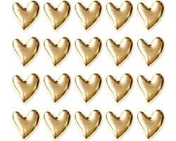 20 stuks herbruikbare 3D koelkastmagneten, mini-magneten in goud voor kinderen en volwassenen, decoratie en organisatie