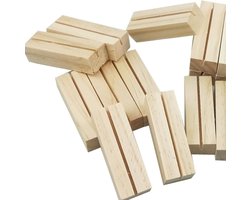 20 Stuks Houten Kaarthouders voor Tafel, Menu- en Foto-Houders voor Restaurants, Bruiloften en Feesten