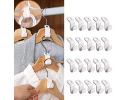 20 stuks Kleerhanger Verbindingshaken - Kleding Hanger - Connector Haak - Kledinghanger Connector Haken - Kledinghaak - Haak Hanger - Hangers Ruimtebesparend - Kleding Organizer - Collage Slaapzaal Essentials - Haken Voor Kledingkast - Kledinghaakjes