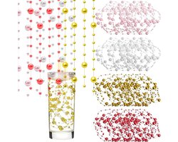 20 stuks kunstparelsnoer 1,2 m voor drijvende kaarsen tafeldecoratie vazen kerst bruiloft diy craft in goud rood roze wit