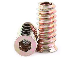 20 Stuks M6/M8/M10 Platte Kop Hexagon Moeren - Hoogwaardige Koolstofstaal Voor Houten Meubels