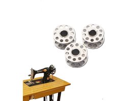 20 Stuks Naaimachine Spoelen – Naaimachine - Naaigerei - Naaimachine Accessoires – Spoeltjes – RVS – Universeel - LOUZIR