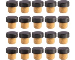 20 Stuks Natuurlijke Kurken Flessenkurken Wijnkurken Vintage T-vormig Handvat Kurken Craft Kurk Stopper