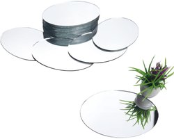 20 Stuks Spiegel Glastegels - Mini-spiegels Voor Wanddecoratie - Cirkel Mozaïektegels - Mini Spiegelglas Voor Ambachten Versieren - Doe-Het-Zelf Spiegels Decoratie