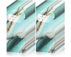 20 Stuks Zelfklevende Douchetegels Marmerlook 30x60 cm – Waterdichte XPE Schuim Wandstickers voor Badkamer & Keuken – Moderne Marmerdesign Tegelfolie