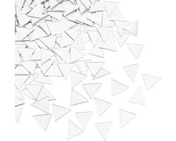 200 Pcs 0.7 Inch Mini Mosaic Tiles Triangle - Zelfklevende Decoratieve Acryl Spiegeltjes - Wandstickers voor Thuisdecoratie en Creatief Handwerk