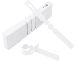 200 stuks - plantenlabels - 21*2 cm - planten etiketten - fruitboom label - boomlabels - tuinplant labels - herbruikbare plantenlabels - omwikkelbaar hanglabels - waterdichte labels van plastic - voor kwekerijen, planten, bomen - wit