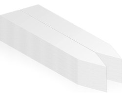 200 Stuks - Plantenlabels - 2x10 CM - Planten labels - Groenten labels - Groente labels - Wit - plantenstekers - Nursery Stake Tags voor potplanten - kunststof
