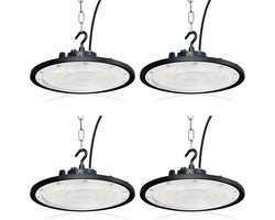 200 W UFO Industriële LED-spot, High Bay Light Werkplaats Verlichting 20.000LM Industriële LED Kroonluchter Binnenshuis, Hall Projector Lamp voor Magazijn Garage Fabriek Werkplaats Gym