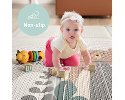 200 x 130 cm opvouwbaar tapijt met draagtasWaterdicht kindertapijt, , speelmat voor kinderen, antislip speelmat met versterkte randen, zachte speelmat voor baby's