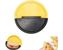 20*10 cm - sandwichvorm - handgemaaktevorm - sandwich pers - toast sealer - keuken burrito-gereedschap - deegpers - sealer - dumpling pers - wonton pers - geel