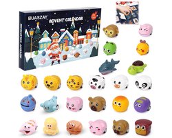 2025 Kerstmis Aftel Speelgoed auto set - 24-dagen Aftellende Pull-back Auto Vakantie Blinde Doos - Kerst Verrassingsgeschenkdoos - Kinderspeelgoed - Geschikt voor Jongens en Meisjes (28*24*4.5cm)