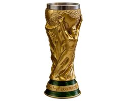 2026 WK Mok 300 ml – Voetbal Mok van Roestvrij Staal – Koud- en Hittebestendig – Wereldcup Trofee Mok voor Mannen, Voetbalfeest, Koffie, Thee en Dranken