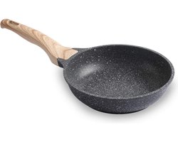 20cm Beste Marmeren Antiaanbaklaag Stenen Koekenpan - - Omelet Pan voor Inductie Kookplaat