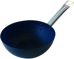 20cm wokpan van carbonstaal met Excalibur antikleeflaag - geschikt voor alle vuren, incl. inductie