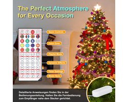 20M -200 LED Lampjes Slinger -Veelkleurige String Lights - IP65 Waterdicht - Transparante koperdraad -LED Lichtsnoer Buiten en Binnen Lichtslinger Tuinverlichting - Perfect voor Feest, Bruiloften en Kerst