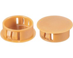20pcs 2.5cm Hole Plugs - 25mm Plastic Hole Plugs - Countersunk Type Round Covers voor Tafel Keuken Kast Meubilair - Oranje Geel