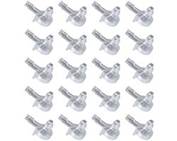 20st Plankdragerpennen voor IKEA Billy-Boekenkast, Zilverkleurige Plankdragerpennen Vervangende Kastpennen Compatibel met IKEA Billy-Boekenkast (Onderdeel 131372)