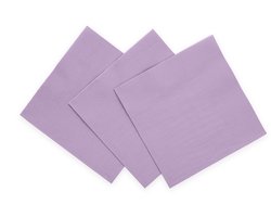 20x Servetten Lila Paars 3-Laags 33 x 33cm – Feestelijke Papieren Servetten – Sterk & Zacht