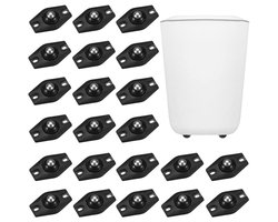 22 mini-wieltjes, mini-meubelwieltjes, zwenkwielen, wielen voor het verplaatsen van meubels, mini-zelfklevende wieltjes voor het opbergen van vuilnisbakken en kleine meubels.