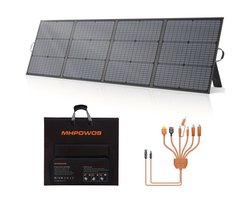220W Zonnepaneel – Opvouwbaar Zonnepaneel – Flexibel Zonnepaneel – Draagbaar Zonnepaneel – Solar Power Kit – Hoog Rendement 23,5% – Onderhoudsvrij Design