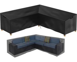 222x286x82cm L Shaped Garden Furniture Cover Waterproof Rattan for Corner Sofa for Living Room