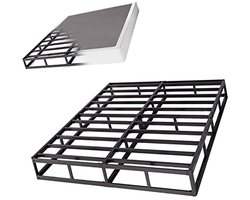 22.5cm Hoge Profiel Queen Boxspring - Sterk Metalen Frame, Geluiddicht, Eenvoudige Montage, 1360kg Draagvermogen