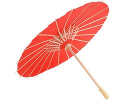 23-inch papieren parasol Japanse Chinese stijl bruiloft feestartikelen DIY handschilderen fotoshoots kinderen - Rood