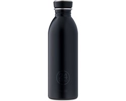 24 Bottles - Urban Bottle 0,5 L - Stone Finish - Tuxedo Black (24B716)