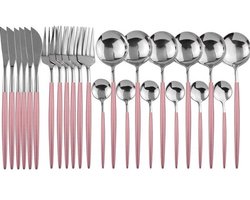 24-Delig Bestekset RVS - Onderhoudsvriendelijk Tafelservies voor 6 Personen