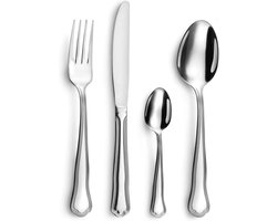 24-delig RVS bestekset voor 6 personen met klassieke vormgeving