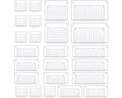 24-delige Ladenorganizer - Combineerbaar en Stapelbaar - Transparant - Voor Keuken, Kantoor, Commode, Badkamer