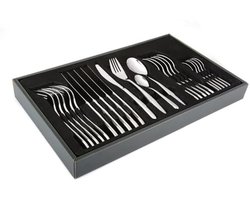 24-delige roestvrijstalen bestekset voor 6 personen