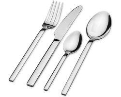 24-delige Roestvrijstalen Bestekset voor 6 Personen - Compleet Tafelbestek