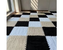 24-delige set gewatteerde vloer- en meubelmatten – Wasbaar, op maat te knippen, geluiddempend & multifunctioneel voor slaapkamer, woonkamer, kledingkast en huisdieren