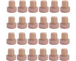 24 Herbruikbare T-Vormige Kurken voor Wijnflessen