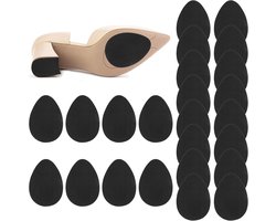 24 stuks (12 paar)antislip schoengrepen aan de onderkant van schoenen - zelfklevende antislip schoenpads stickers - Antislipstickers op hoge hakkenzolen - rubberen hoge hakken antislip schoenen gummi zoolbeschermer - zwart