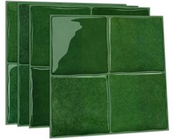 24 stuks 3D Epoxy Zelfklevende Wandpanelen - Olieafstotend 15×15cm - D-PBS-Serie - Groente
