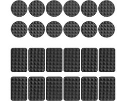 24 Stuks Antislip Rubber Voetjes voor Meubels - Bescherming voor Houten Vloeren, Tafelpoten, Stoelen en Bedden