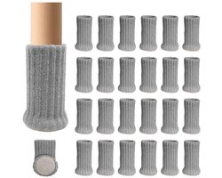 24 Stuks Meubelsocken - Anti-Glijden Vloerbescherming - Passend voor Alle Meubelbenen - Geschikt voor Hout & Tegels
