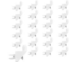 24 stuks plankhouders, wit, met 24 schroeven, 101558, compatibel met IKEA plankhouder, PAX, complete pennen voor rekken, kasten, rekken