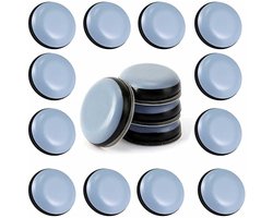 24 stuks Teflon meubelglijders 25 mm (rond) - Meubelglijders - Zelfklevende Teflon meubelglijders Meubelglijders voor stoelen, banken, bureaus en tafels