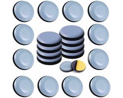 24 stuks Teflongleiders 20mm - zelfklevend - Ronde vorm - Geschikt voor keukenapparatuur en zware meubels