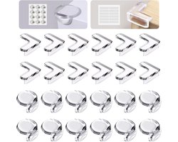 24 stuks transparante kinderhoekbeschermers - Veiligheidshoekbeschermers voor baby's - Antibotsingsveiligheidshoekbeschermers - Met versterkte lijm - Voor hoeken van tafels en meubels - Voorkom hoofdletsel bij kinderen