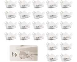 24 stuks witte plankdragers voor kasten, stevige metalen houders voor planken en meubels, vervangingsonderdelen voor IKEA PAX en andere systemen